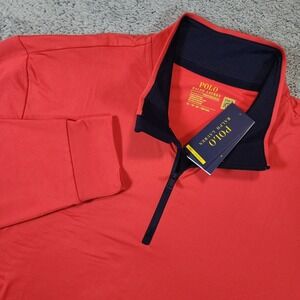 Polo Ralph Lauren Performance 1/4 Zip Pullover Shirt Mens XL Red Golf Preppy NWT